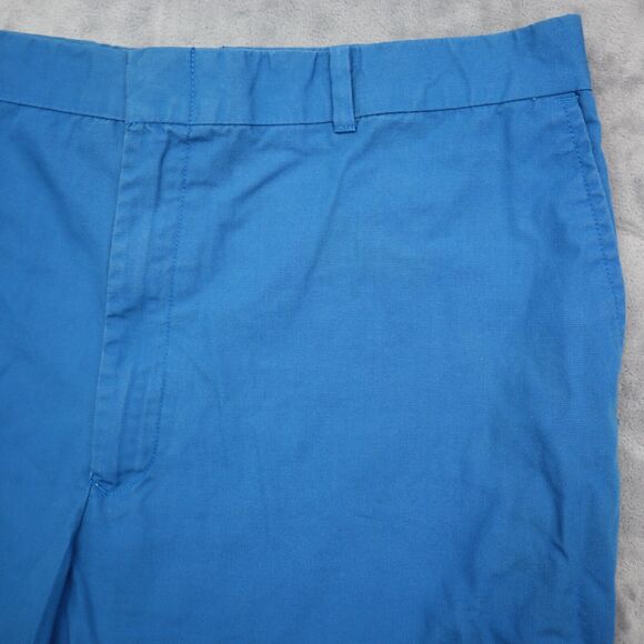 High Profile Shorts Mens 40 Blue Plain Mid Rise Flat Front Slash Pocket Chino - Picture 8 of 14